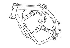 Orig. SACHS RAHMEN Vorderteil